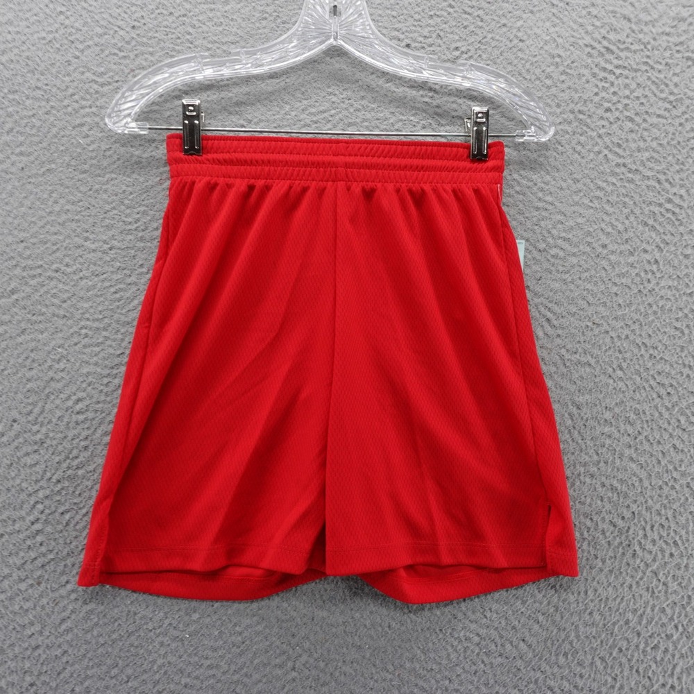 DSG Girls Red Basketball Shorts Size Small 8-9 Mesh Athletic Loose Fit NEW